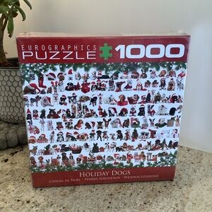 Holiday Dogs Puzzle - 1000 Pieces - Eurographics Puzzle